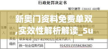 新奥门资料免费单双,实效性解析解读_Surface28.351-4