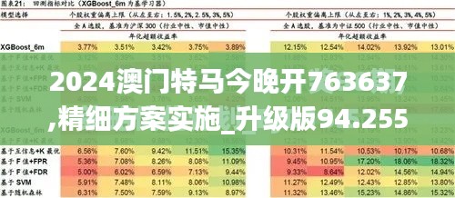 2024澳门特马今晚开763637,精细方案实施_升级版94.255