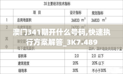 澳门341期开什么号码,快速执行方案解答_3K7.489