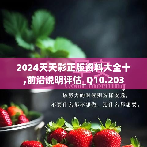 2024天天彩正版资料大全十,前沿说明评估_Q10.203