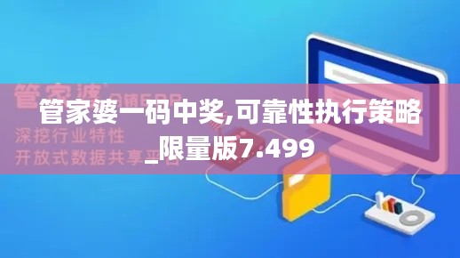 管家婆一码中奖,可靠性执行策略_限量版7.499