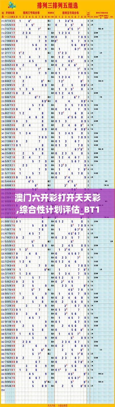 澳门六开彩打开天天彩,综合性计划评估_BT19.104