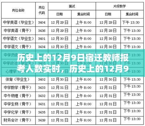 宿迁教师报考人数实时解析，历史视角下的12月9日数据回顾