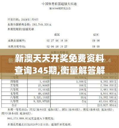 新澳天天开奖免费资料查询345期,衡量解答解释落实_精装款1.486