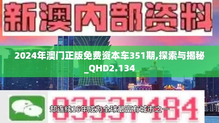 2024年澳门正版免费资本车351期,探索与揭秘_QHD2.134