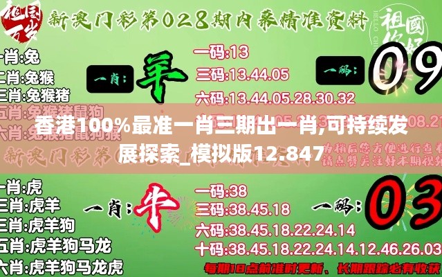 香港100%最准一肖三期出一肖,可持续发展探索_模拟版12.847