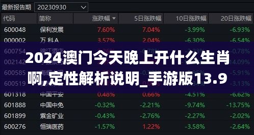 2024澳门今天晚上开什么生肖啊,定性解析说明_手游版13.962
