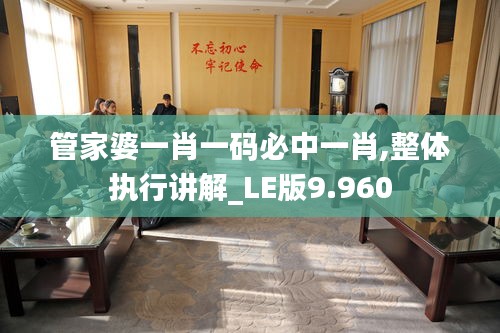 管家婆一肖一码必中一肖,整体执行讲解_LE版9.960