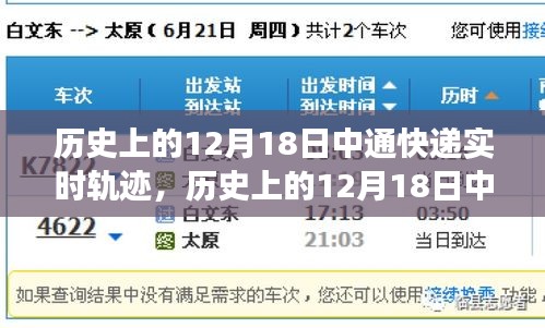 历史上的12月18日中通快递实时轨迹变迁与快递业发展洞察