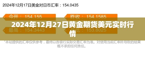 2024年黄金期货美元行情实时更新，最新市场动态解析