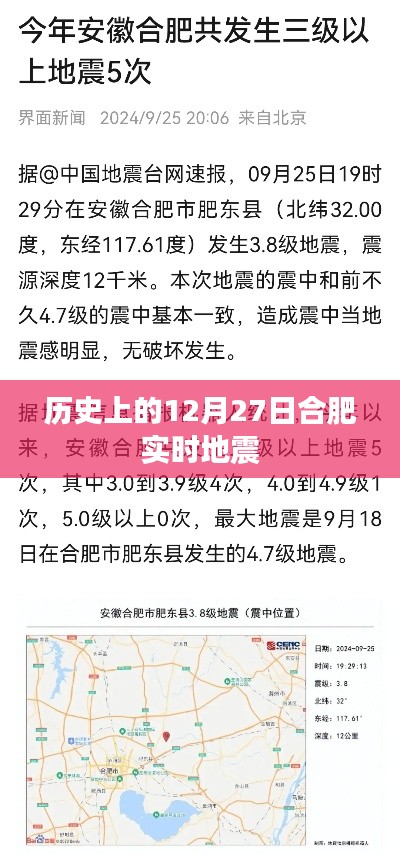 合肥地震历史记录，揭秘十二月二十七日实时地震情况