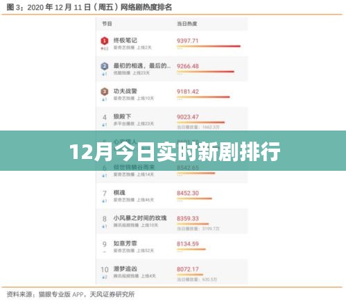 12月新剧实时排行今日更新