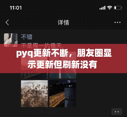 pyq更新不断，朋友圈显示更新但刷新没有 