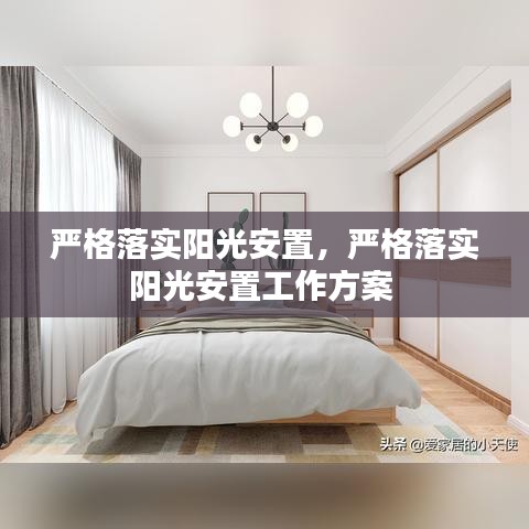 严格落实阳光安置，严格落实阳光安置工作方案 